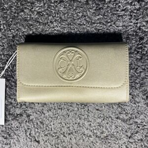 cxl by christian lacroix Park Smooth Small Clutch Wristlet Gold